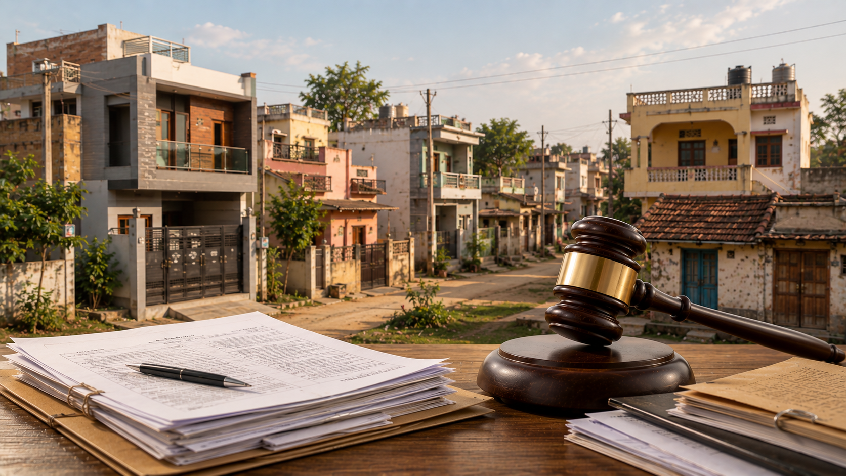 Auction gavel and assets for bidding